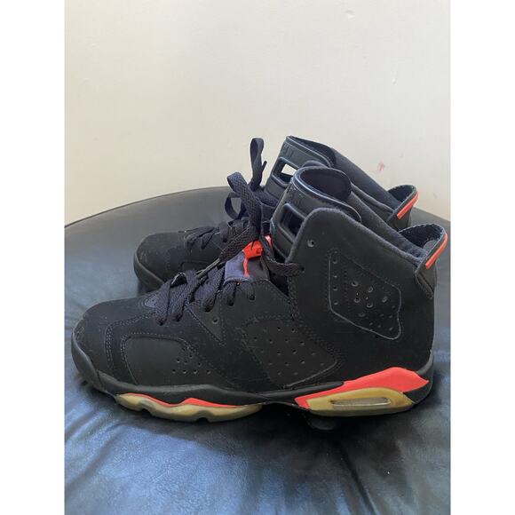 Nike Jordan 6 Retro Infrared Black Red 2014 GS (384665-023) Youth Size 6Y main image 8